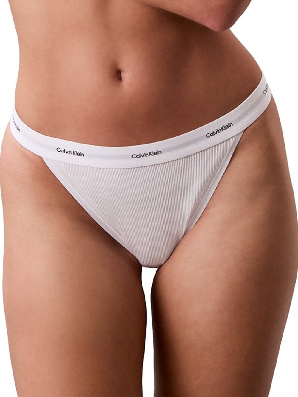 Calvin Klein High Leg Tanga Underwear White Size XS NWT